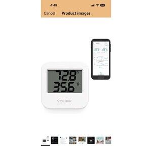 Smart Temperature Humidity Sensor Works w/Alexa IFTTT
